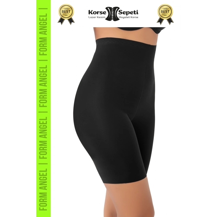 #Korse Kaymayı Önleyen 2 Beden Küçülten Toparlayıcı Lazer Kesim Yüksek Bel Paçalı Korse - 2 Adet
