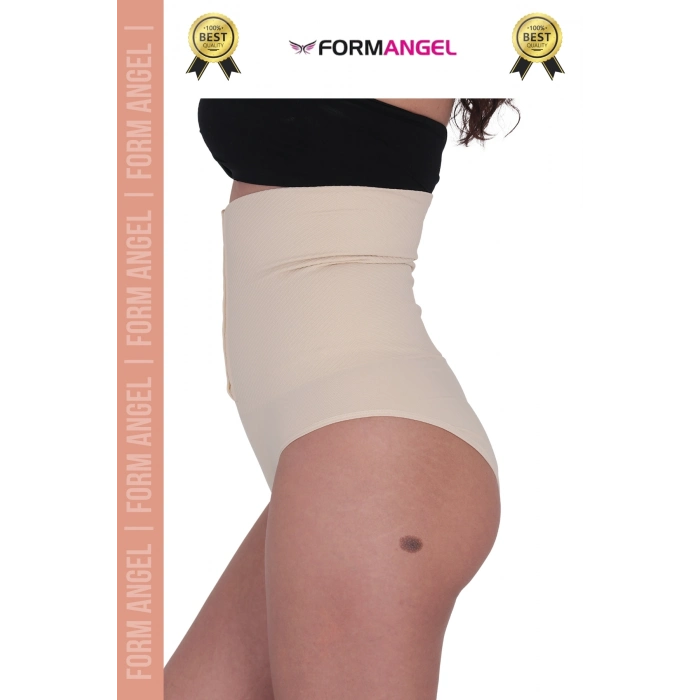 #Korse Vücut Şekillendiren Toparlayıcı Kaymaz Agraflı Yüksek Bel Slip Kadın Külot Korse - 1 Adet
