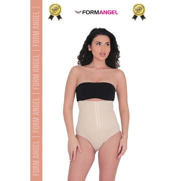 #Korse Vücut Şekillendiren Toparlayıcı Kaymaz Agraflı Yüksek Bel Slip Kadın Külot Korse - 4 Adet