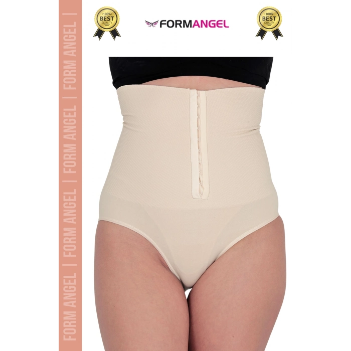 #Korse Vücut Şekillendiren Toparlayıcı Kaymaz Agraflı Yüksek Bel Slip Kadın Külot Korse - 4 Adet