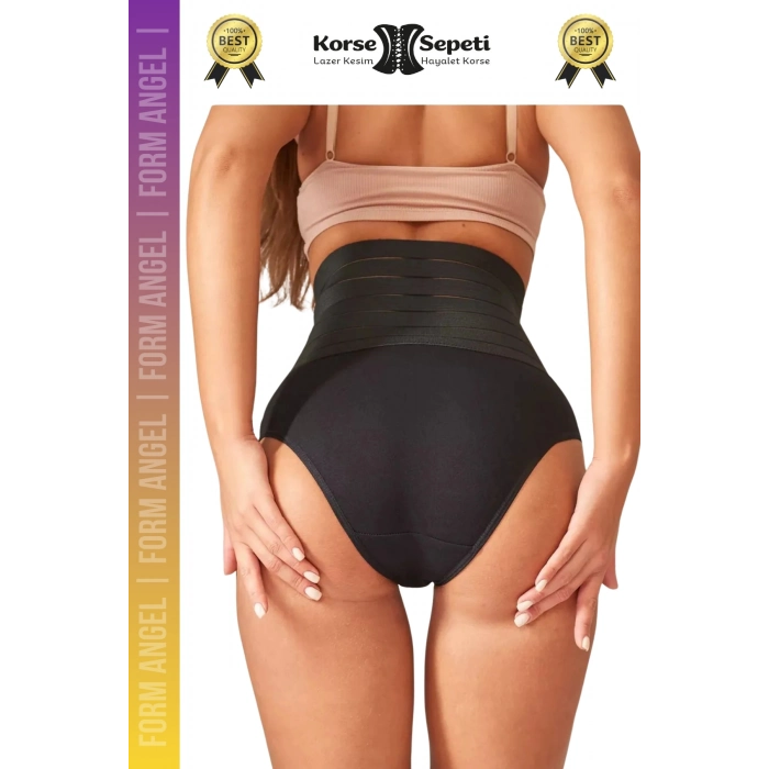#Korse Vücut Şekillendirici Karın Bel Toparlayıcı Lazer Kesim Yüksek Bel Slip Korse - 1 Adet