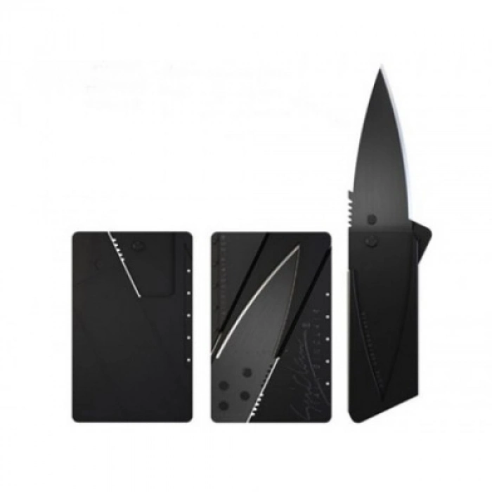 Özel Üretim Cüzdan Tipi Katlanır Paslanmaz Çelik Kamp Av Pratik Kredi Kartı Seklinde Bıçak Cardsharp