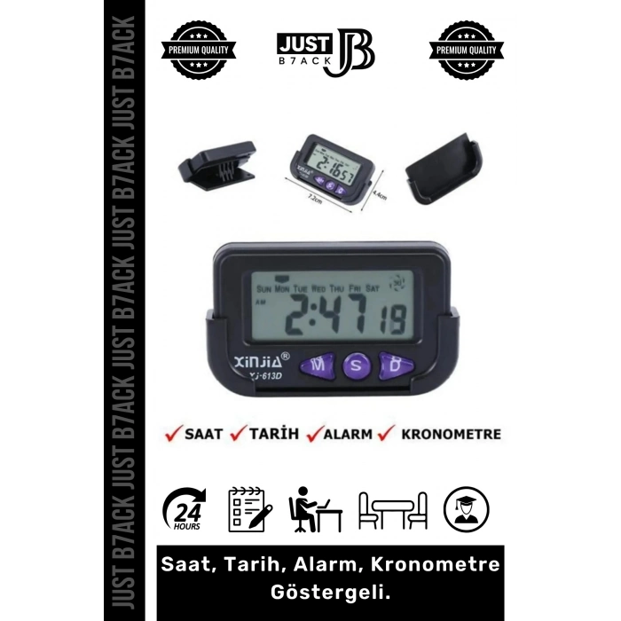 #KronometreliSaat Alarmlı Öğrenci Ders Pilli Sabitlenebilir Yapışkanlı Kronometre Mini Dijital Saat