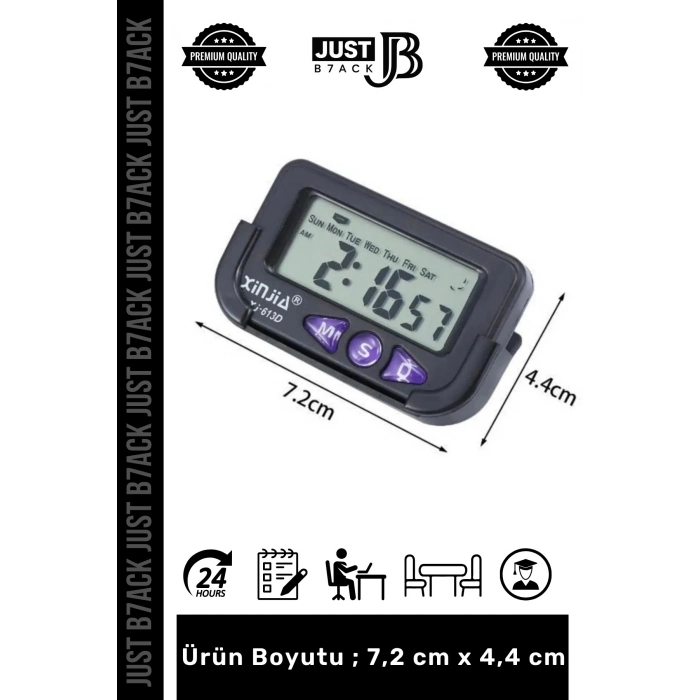 #KronometreliSaat Alarmlı Öğrenci Ders Pilli Sabitlenebilir Yapışkanlı Kronometre Mini Dijital Saat