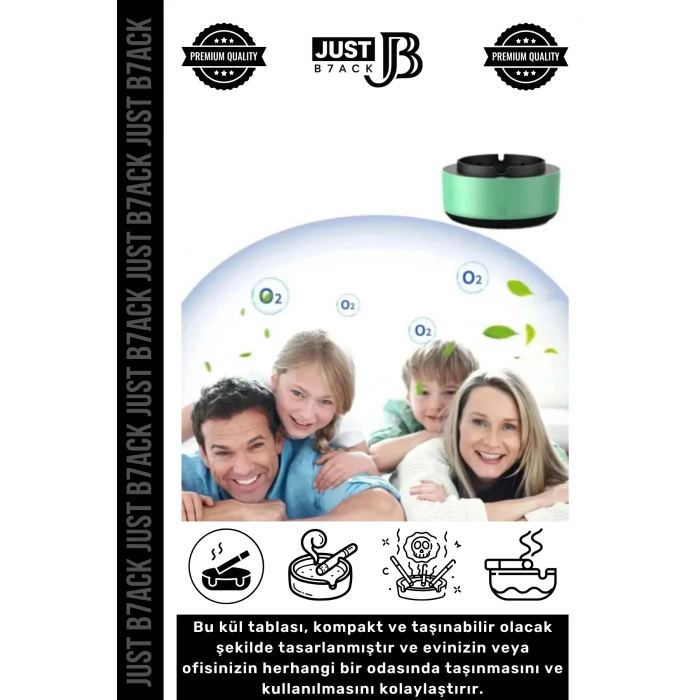 #Küllük Dumanı İçine Çeken Yıkanabilir Pilli Kötü Koku Engelleyen Duman Filtre Ofis Ev Kül Tablası