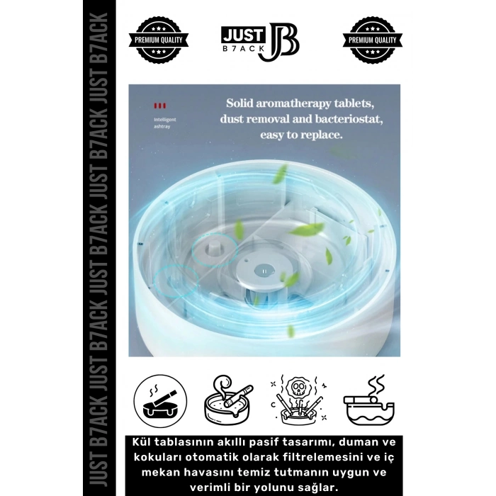 #Küllük Dumanı İçine Çeken Yıkanabilir Pilli Kötü Koku Engelleyen Duman Filtre Ofis Ev Kül Tablası