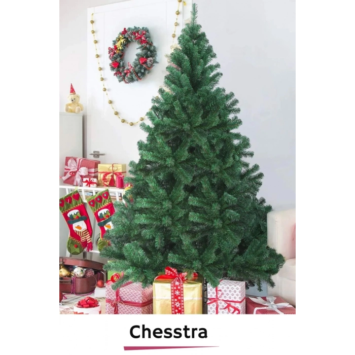 Kutulu Ayaklı Süsleme Seti Yılbaşı Çam Ağacı Renkli Işığı Yeni Yıl Süsleri Noel Paket 150 Cm 240 Dal