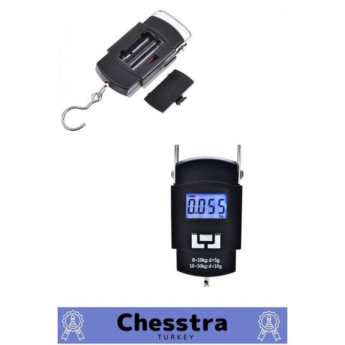 Lcd Ekran Seyahat Bavul Ağırlık El Terazi Dijital Çok Amaçlı Taşınabilir Askılı Pilli Bagaj Tartısı