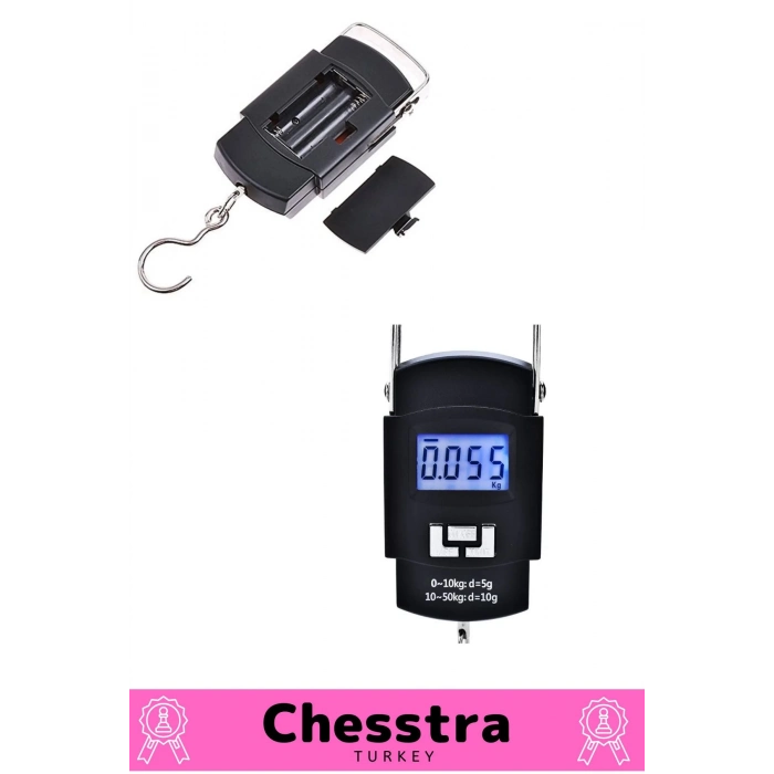 Lcd Ekran Seyahat Bavul Ağırlık El Terazi Dijital Çok Amaçlı Taşınabilir Askılı Pilli Bagaj Tartısı