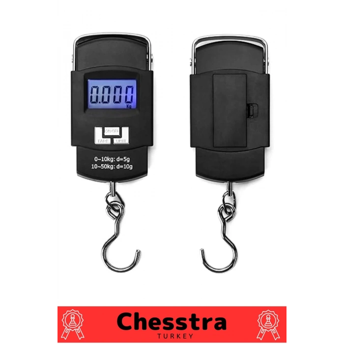 Lcd Ekran Seyahat Bavul Ağırlık El Terazi Dijital Çok Amaçlı Taşınabilir Askılı Pilli Bagaj Tartısı