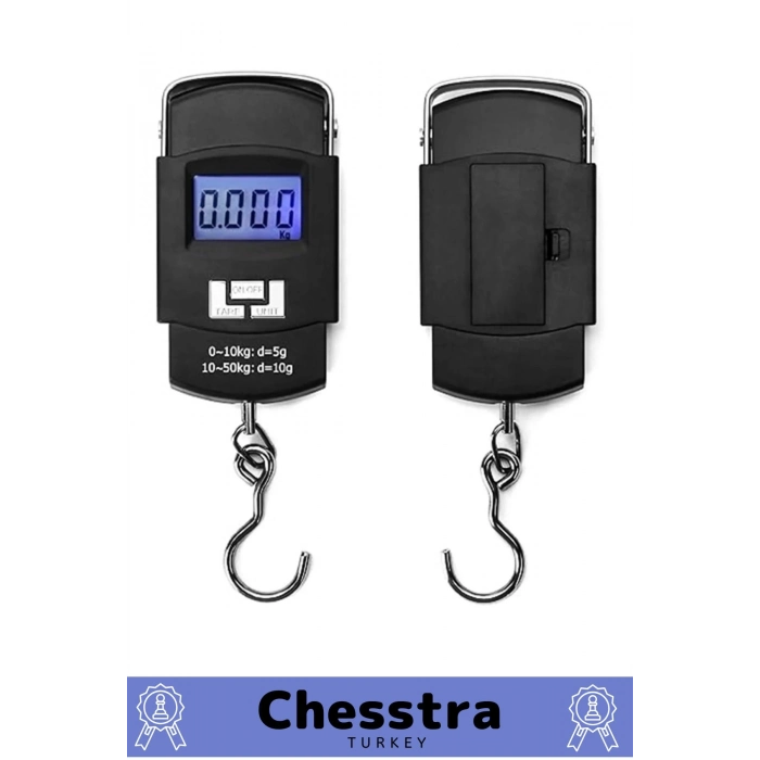 Lcd Ekran Seyahat Bavul Ağırlık El Terazi Dijital Çok Amaçlı Taşınabilir Askılı Pilli Bagaj Tartısı