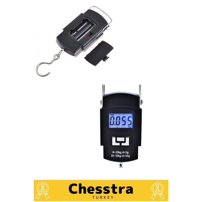 Lcd Ekran Seyahat Bavul Ağırlık El Terazi Dijital Çok Amaçlı Taşınabilir Askılı Pilli Bagaj Tartısı