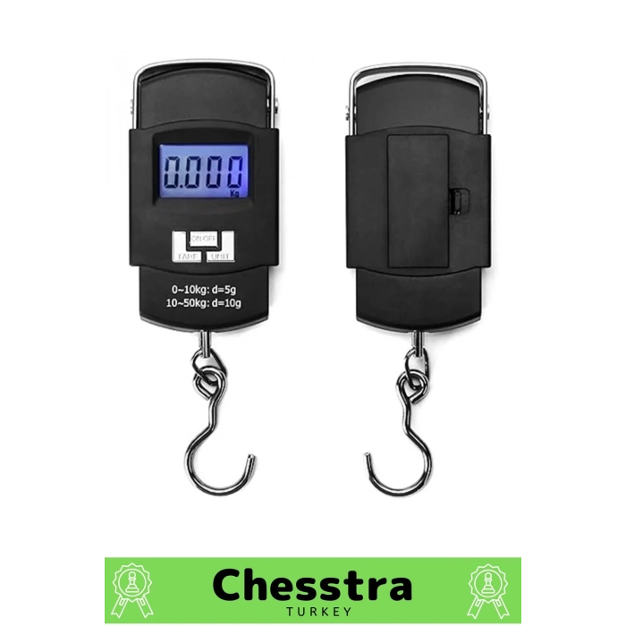 Lcd Ekran Seyahat Bavul Ağırlık El Terazi Dijital Çok Amaçlı Taşınabilir Askılı Pilli Bagaj Tartısı