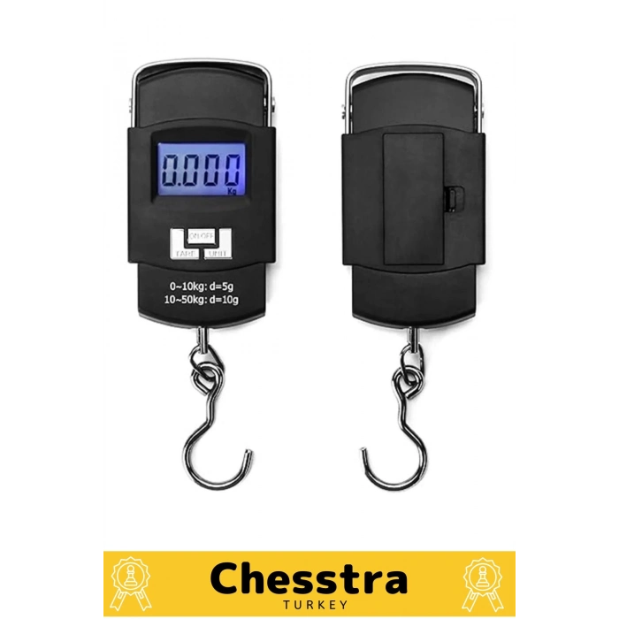 Lcd Ekran Seyahat Bavul Ağırlık El Terazi Dijital Çok Amaçlı Taşınabilir Askılı Pilli Bagaj Tartısı