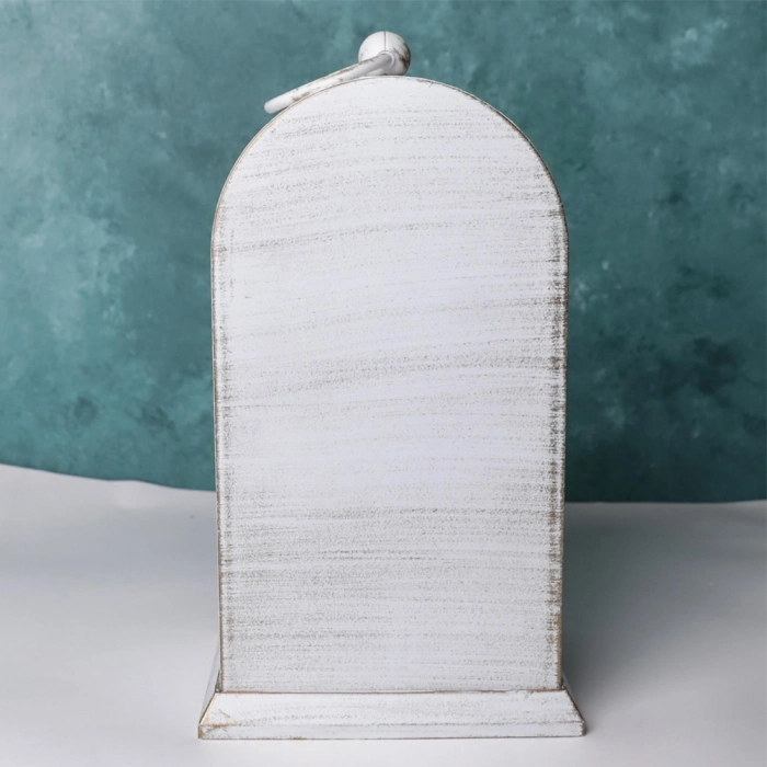 #Saat Vintage Dekoratif Masa Saati Nostaljik Analog Alev Efektli LED Işıklı Eskitme Şömine Saat