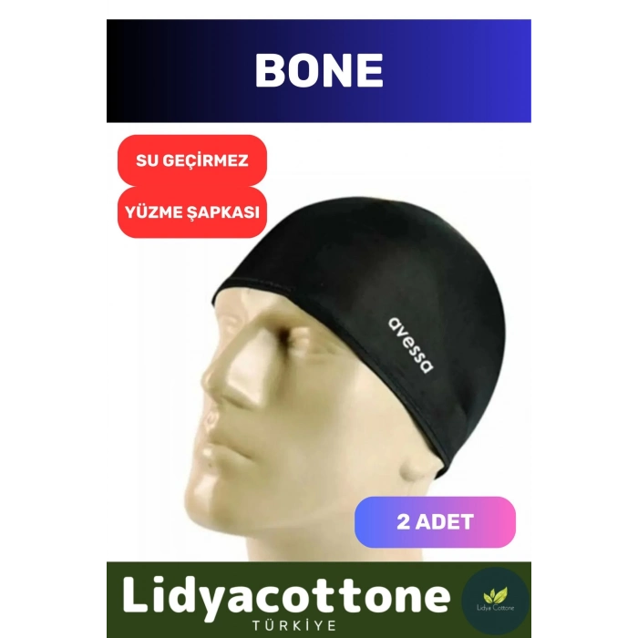 Likralı Silikon Havuz Ve Deniz Yüzücü Deniz Havuz Bonesi Su Geçirmez Yüzme Şapkası 2li Set