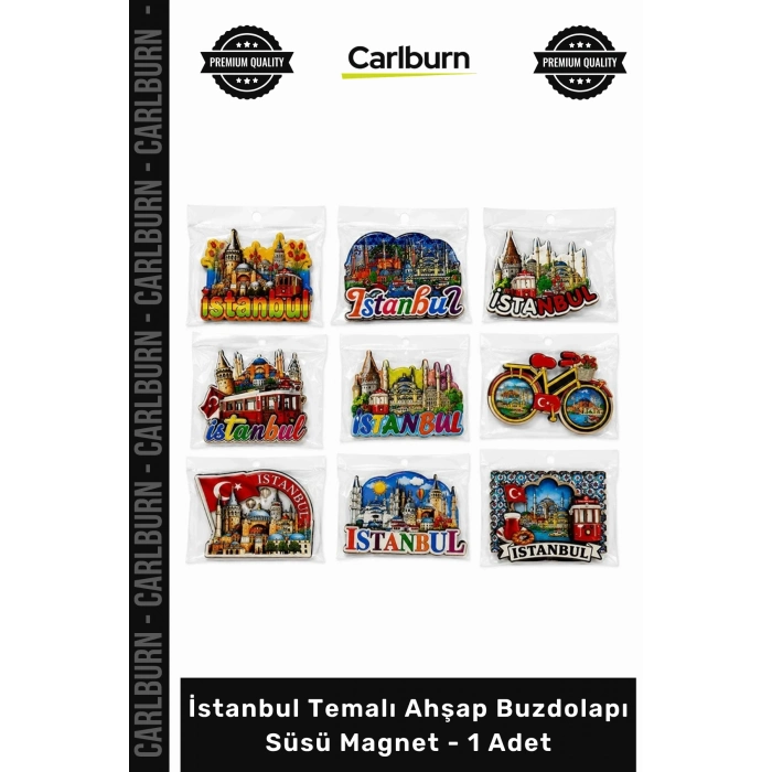 #Magnet Hediyelik Dekoratif Turistik Lazer Kesim İstanbul Temalı Ahşap Buzdolapı Süsü Magnet