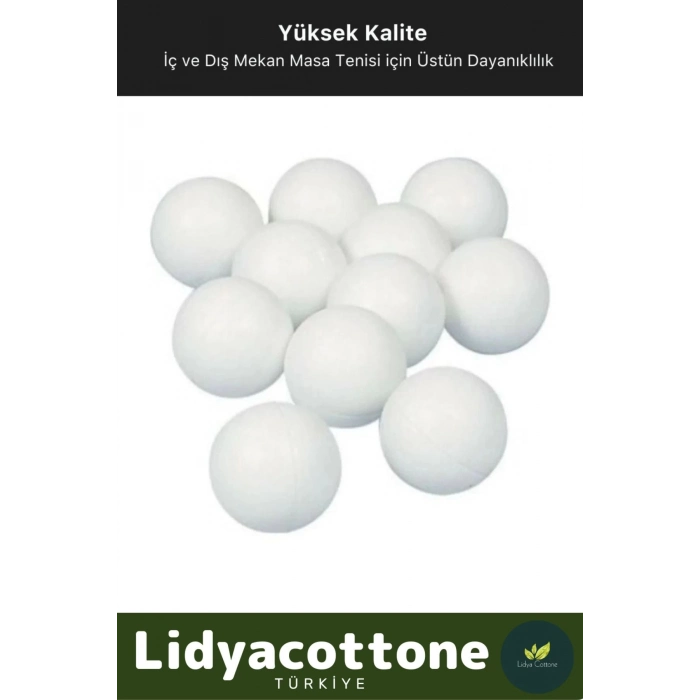 Masa Tenisi Pinpon Topu Çantalı Kaliteli Etkinlik 60 Adet Beyaz Canlı Ping Pong Sekme