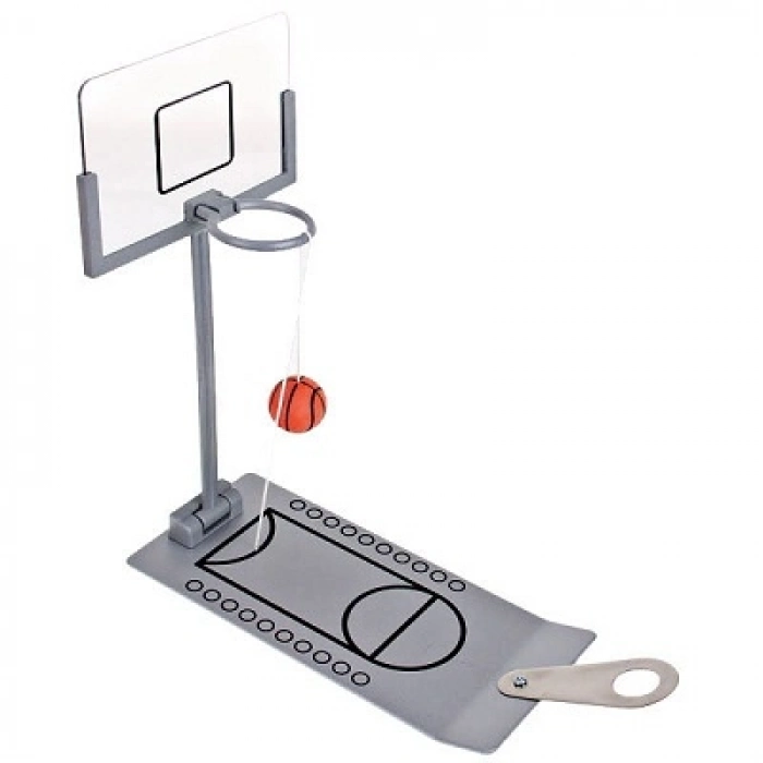Özel Üretim Ofis Hediyesi Eğlenceli Stres Atıcı Katlanabilir Şık Masaüstü Metal Basketbol Oyunu