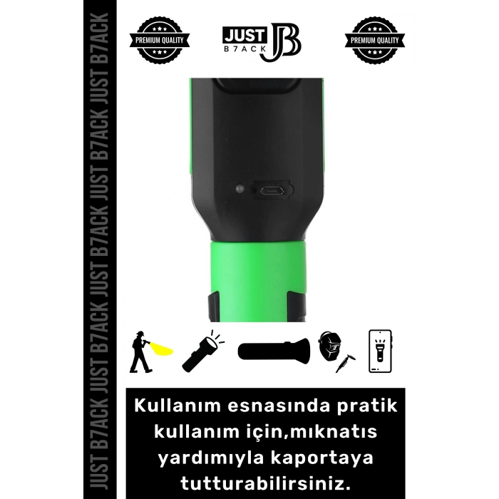 #MıknatıslıLamba 2 Modlu Kauçuk Mıknatıs Sabitlenir Asılabilir 220V Şarjlı Kamp Ev Ofis Led Ampül