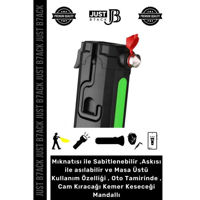 #MıknatıslıLamba 2 Modlu Kauçuk Mıknatıs Sabitlenir Asılabilir 220V Şarjlı Kamp Ev Ofis Led Ampül