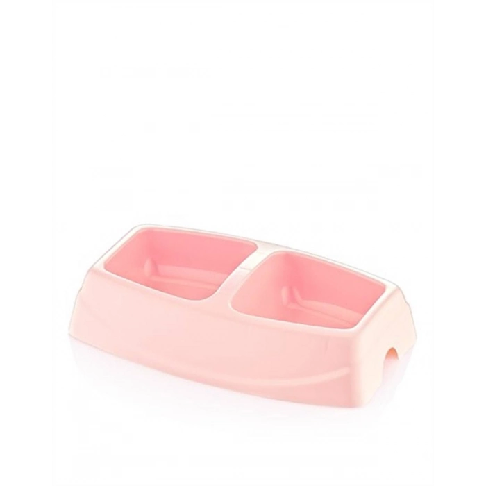 #Petshop Dayanıklı 1 Sınıf Plastik Küçük Irk Kedi Köpek Servis Kabı Hijyeni İkili Küçük Mama Su Kabı