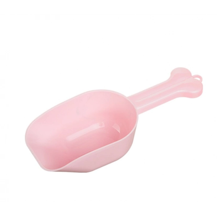 #Petshop Dayanıklı Plastik Ergonomik Saplı Kemik Tasarımlı Ölçülü Pratik Kedi Köpek Mama Kepçesi