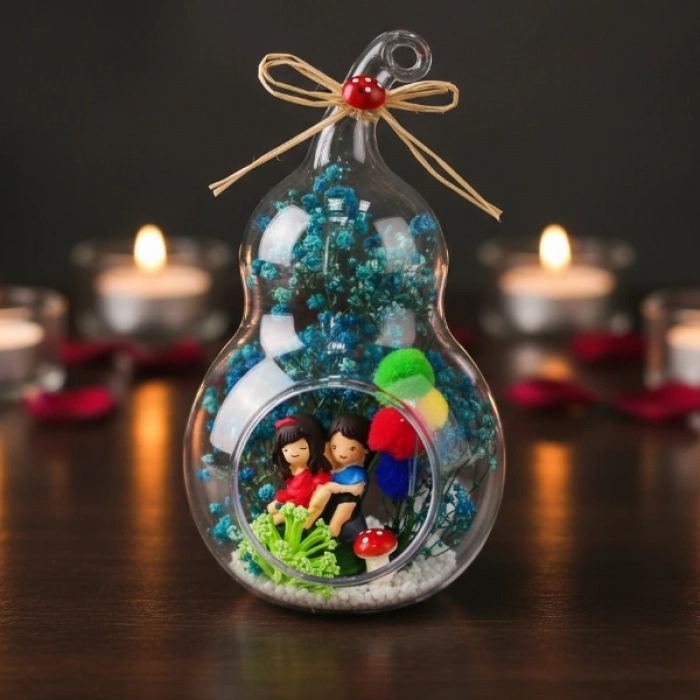 #Hediye Özel Gün Hediyesi Dekoratif Minyatür Figürlü Canlı Renk Masa Raf Sevimli Mini Armut Teraryum