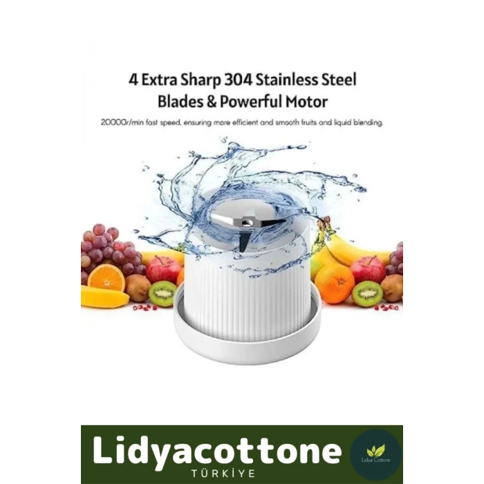 Mini Blender Özel Seri Su Geçirmez Tasarım Kablosuz Şarjlı Dayanıklı Kamp Spor Piknik Taşınabilir