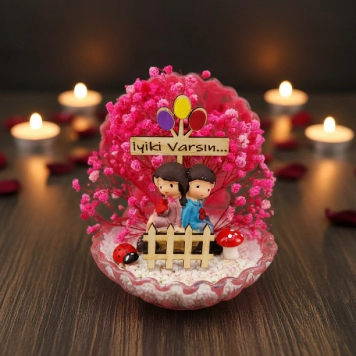 #Hediye Özel Gün Hediyesi Dekoratif Minyatür Figürlü Canlı Renk Masa Raf Sevimli Mini Midye Teraryum