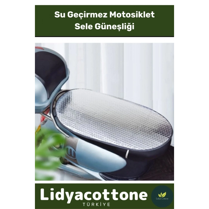 Motosiklet Sele Koruma Güneşliği 60 cm x 35 cm Lastikli Alüminyum Isı Yalıtımlı Hafif Su Geçirmez