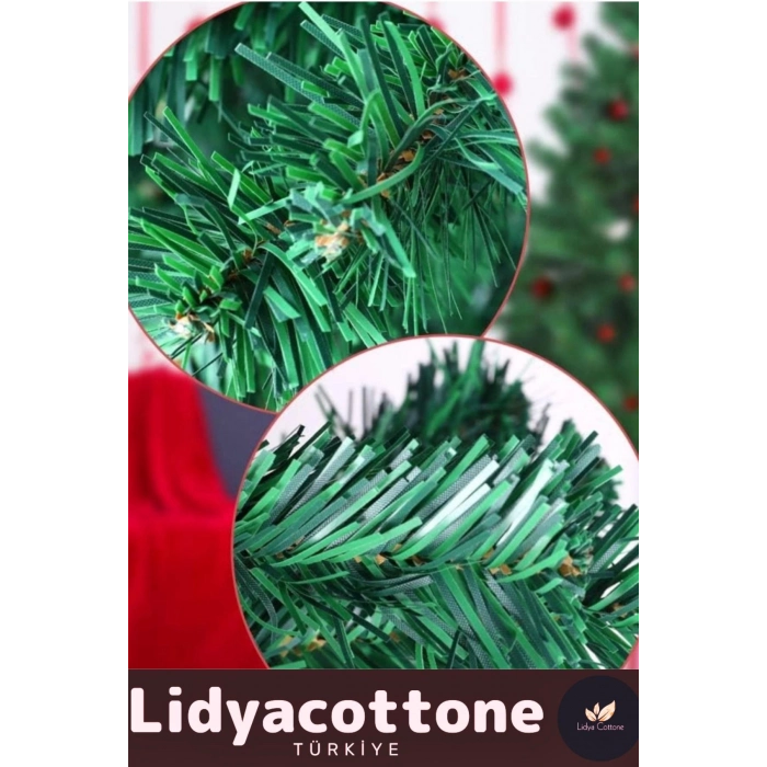 Noel Paketi Kutu Süsleme Seti Yılbaşı Çam Ağacı Renkli Işığı Yeni Yıl Kutlama Parti 120 Cm 123 Dal