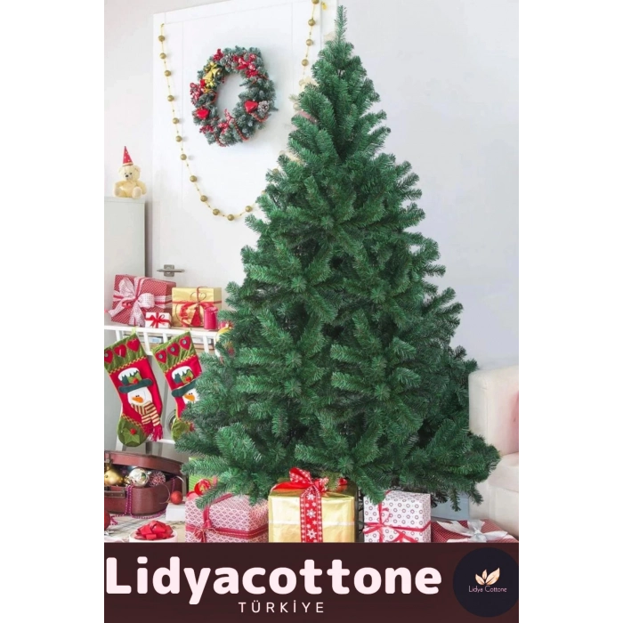 Noel Paketi Kutu Süsleme Seti Yılbaşı Çam Ağacı Renkli Işığı Yeni Yıl Kutlama Parti 210 Cm 580 Dal