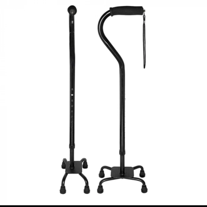 Özel Üretim Hafif İthal Tetrapot Denge Sağlayan Ortopedik Destekli Sağlam Ergonomik 4 Ayaklı Baston