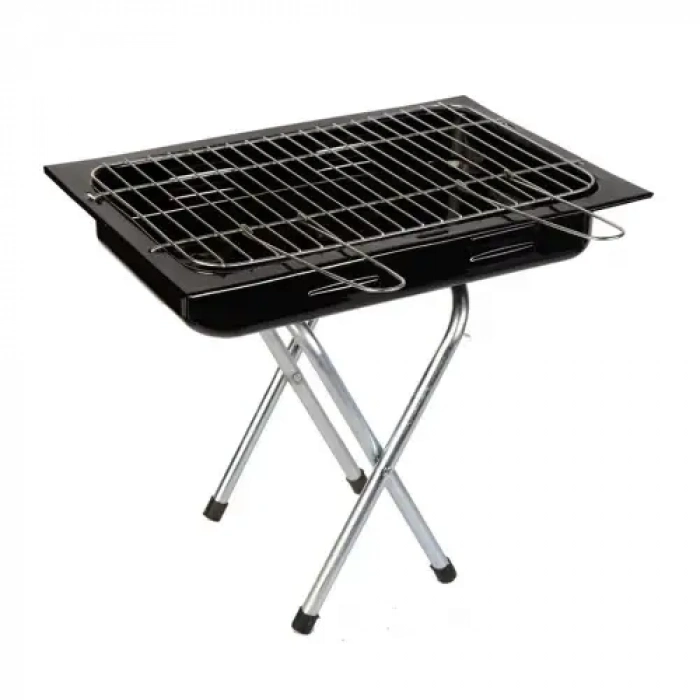Özel Üretim Profesyonel Kömürlü Kalın Sac Paslanmaz Bahçe Barbekü Piknik Balkon Mangal 60 cm 5