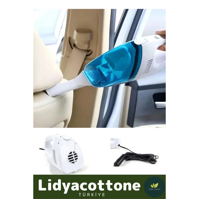 Oto Araç Süpürgesi Otomobil Koltuk Bagaj Kaliteli 12v Uzatma Kablolu Kuvvetli