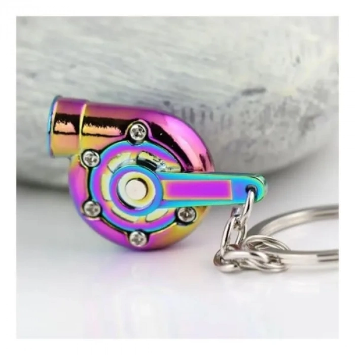 #Anahtarlık Havalı Görünüm Alaşım Koleksiyon Zarif Dekorasyon Hediye Dayanıklı Oto Turbo Anahtarlık
