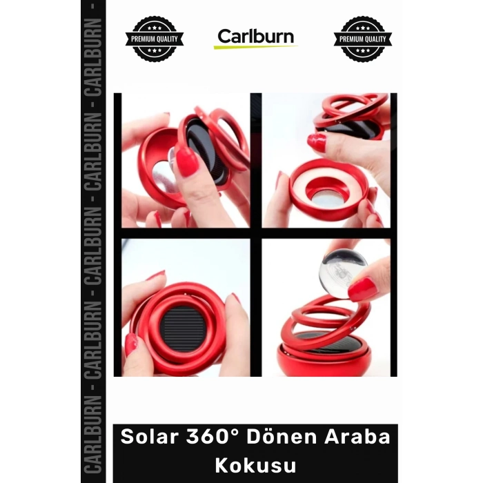 #OtoKoku Güneş Enerjili Kristal Küre 3D Galaksi Tasarım Dekoratif Solar 360° Dönen Araba Kokusu