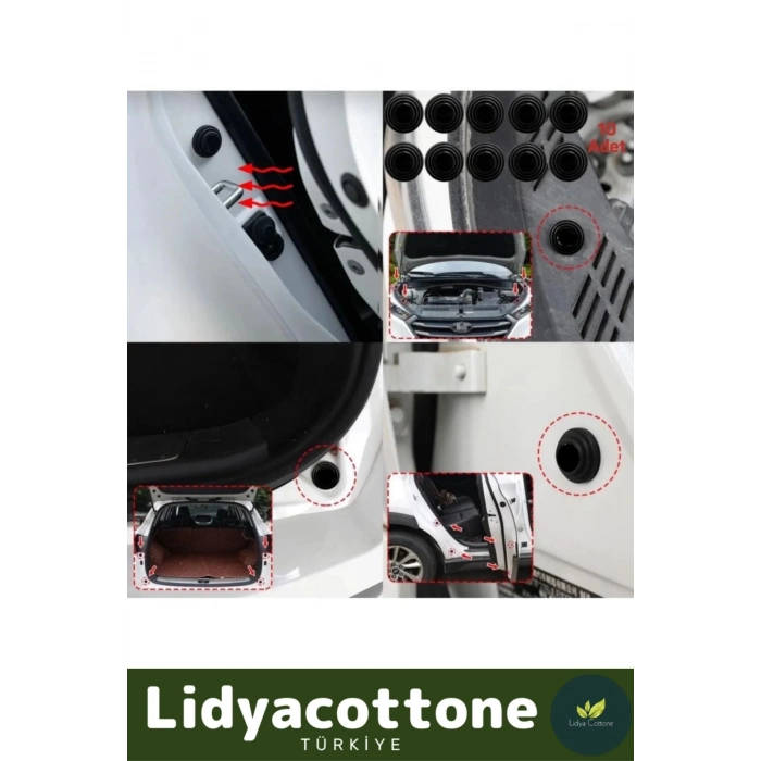 Otomobiller Için Kapı Çarpma Önleyici Araba Araç Bagaj Kapısı Darbe Ses Emici 10 Adet