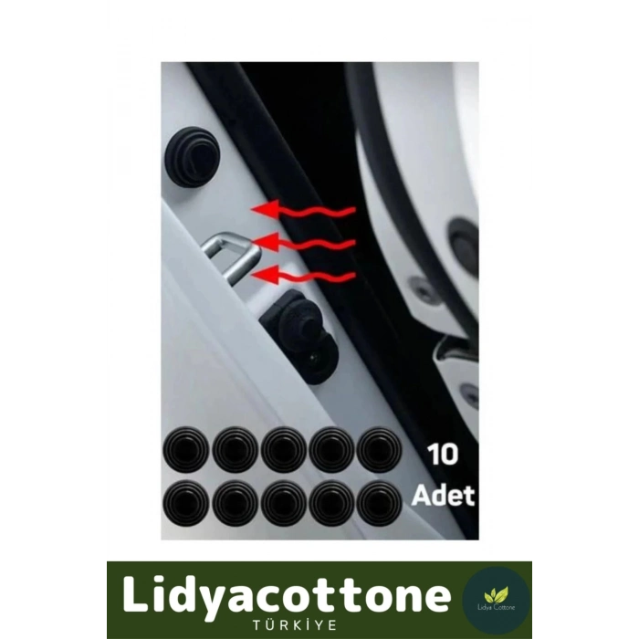 Otomobiller Için Kapı Çarpma Önleyici Araba Araç Bagaj Kapısı Darbe Ses Emici 10 Adet