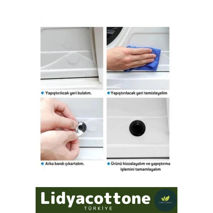 Otomobiller Için Kapı Çarpma Önleyici Araba Araç Bagaj Kapısı Darbe Ses Emici 10 Adet