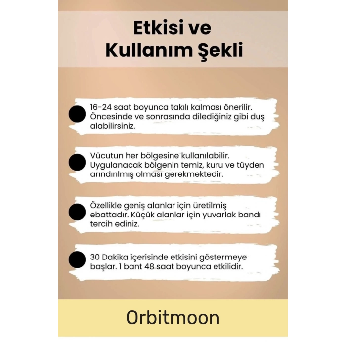 Özel Etkili Büyük Boy Kas Eklem Bel Bacak Kol Boyun Sırt Omuz Karın Kalça Ağrı IsıI Bandı 5cm x 5m