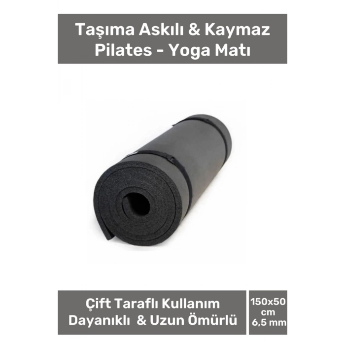 Özel Konfor Modeli Çift Taraflı Kaymaz Silinebilir Antibakteriyel Yoga Meditasyon Minderi 6,5mm Mat