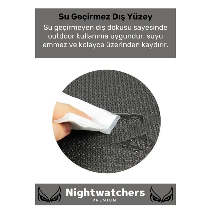 Özel Konfor Modeli Çift Taraflı Kaymaz Silinebilir Antibakteriyel Yoga Meditasyon Minderi 6,5mm Mat