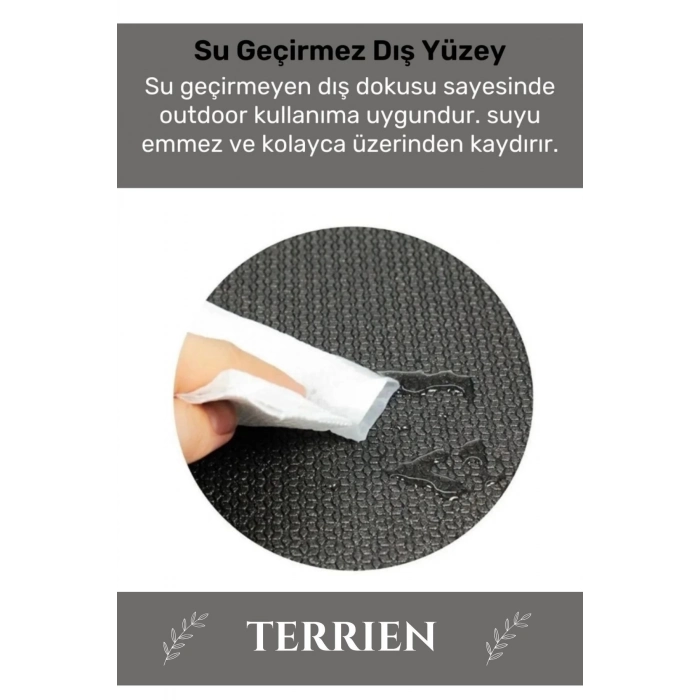 Özel Konfor Modeli Çift Taraflı Kaymaz Silinebilir Antibakteriyel Yoga Meditasyon Minderi 6,5mm Mat