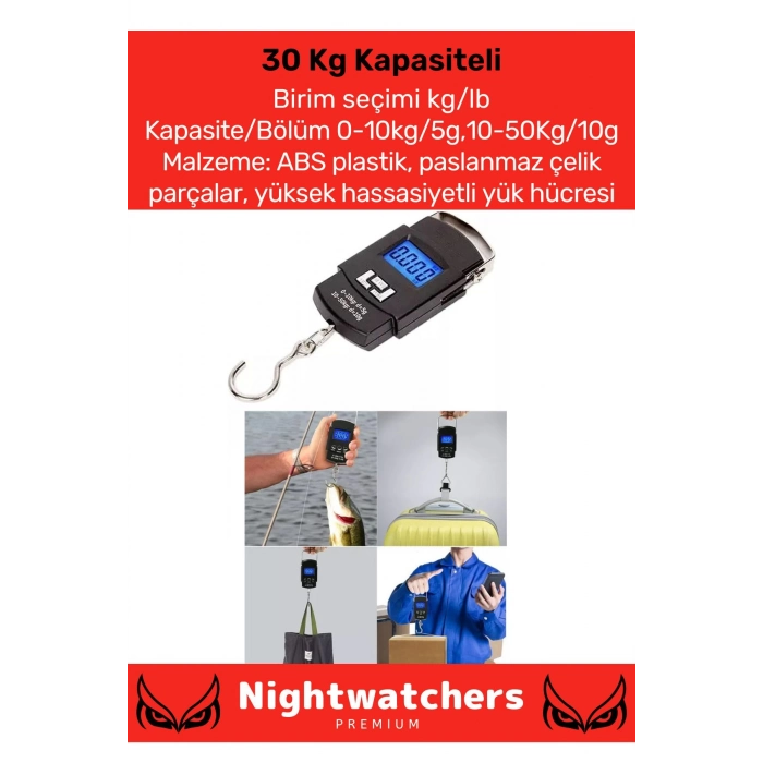 Özel Lcd Ekran Seyahat Bavul Ağırlık Tartı Dijital Çok Amaçlı Taşınabilir El Ölçekli Bagaj Tartısı