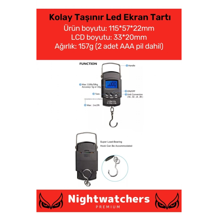 Özel Lcd Ekran Seyahat Bavul Ağırlık Tartı Dijital Çok Amaçlı Taşınabilir El Ölçekli Bagaj Tartısı