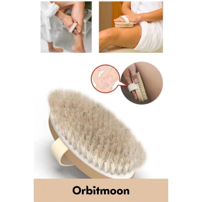 Özel Seri %100 Doğal Cilt Bakım Selülit Çatlak Giderici At Kılı Banyo Fırçası Kuru Masaj Aleti