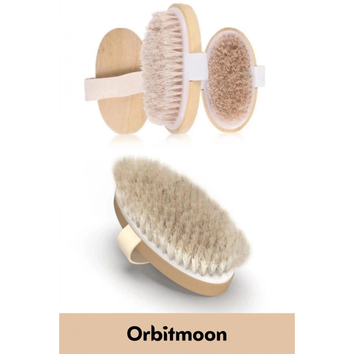 Özel Seri %100 Doğal Cilt Bakım Selülit Çatlak Giderici At Kılı Banyo Fırçası Kuru Masaj Aleti