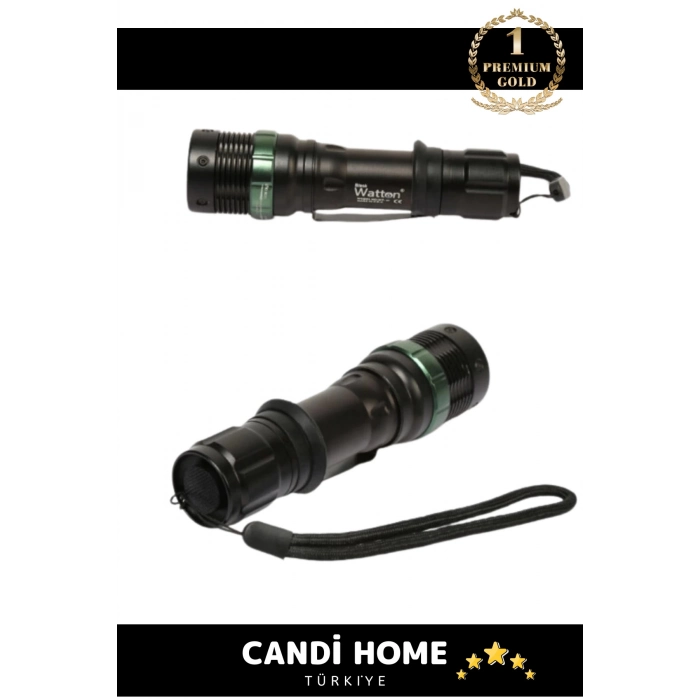 Özel Seri 3 Adet 3 Modlu Selektörlü 130 Lümen Beyaz Aydınlatma Pilli Zoomlu Q5 LED Güçlü El Feneri